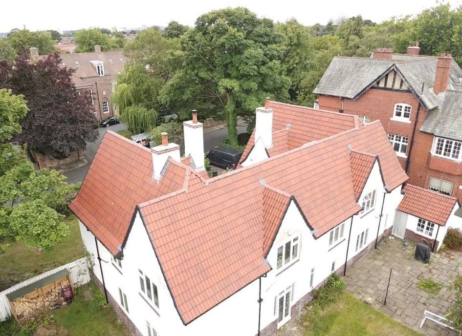 New roof installation