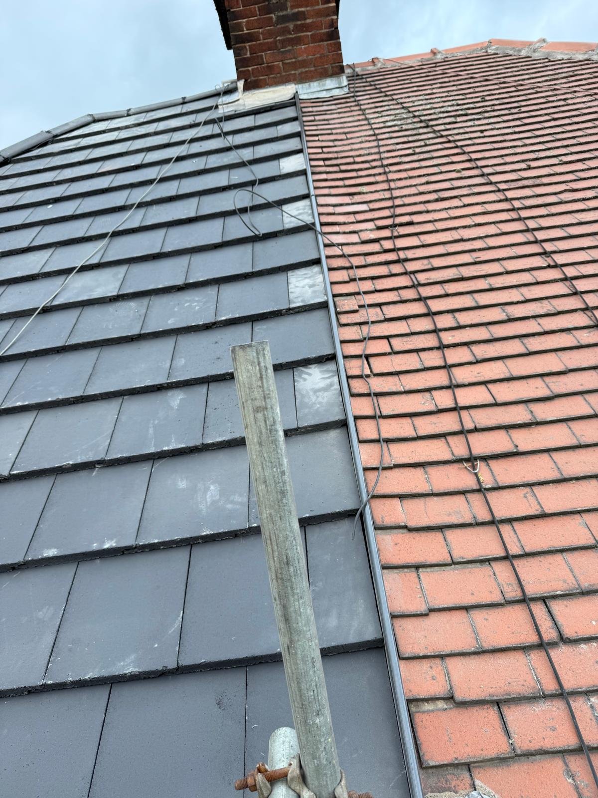 Roof repair work